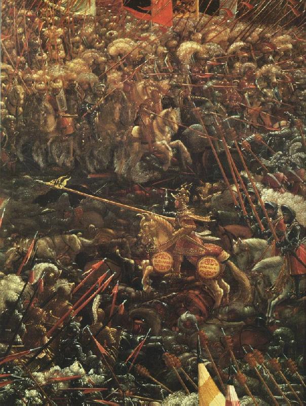 ALTDORFER, Albrecht The Battle of Alexander (detail)  vcvv oil painting image